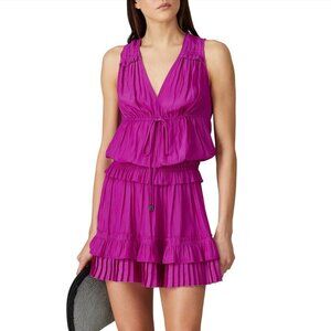RAMY BROOK Hadley Purple Tiered Dress Size Medium